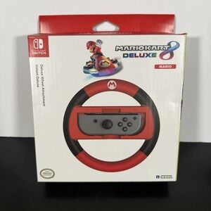 HORI Mario Kart‎ 8 Deluxe Wheel Mario Red Joy-Con Steering Wheel Nintendo
